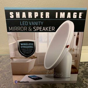 Sharper Image LED Vanity Mirror w/Speaker